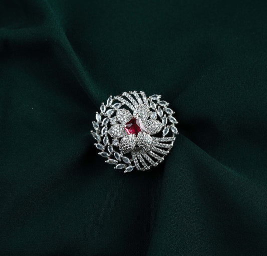Ruby Vortex Marquise AD Statement Ring