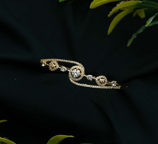Seraphic Spiral Solitaire AD Gold Kada
