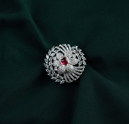 Ruby Vortex Marquise AD Statement Ring