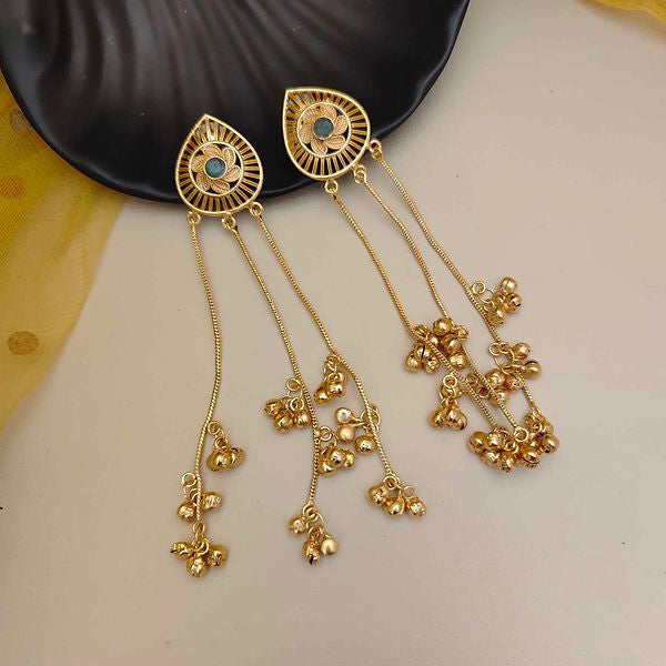 Ethnic Feather-Inspired Oxidised Earrings – Bold Cultural Elegance